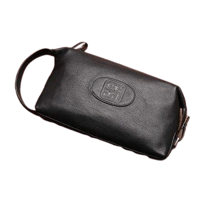 Trousse de toilette cuir logo - Image 2